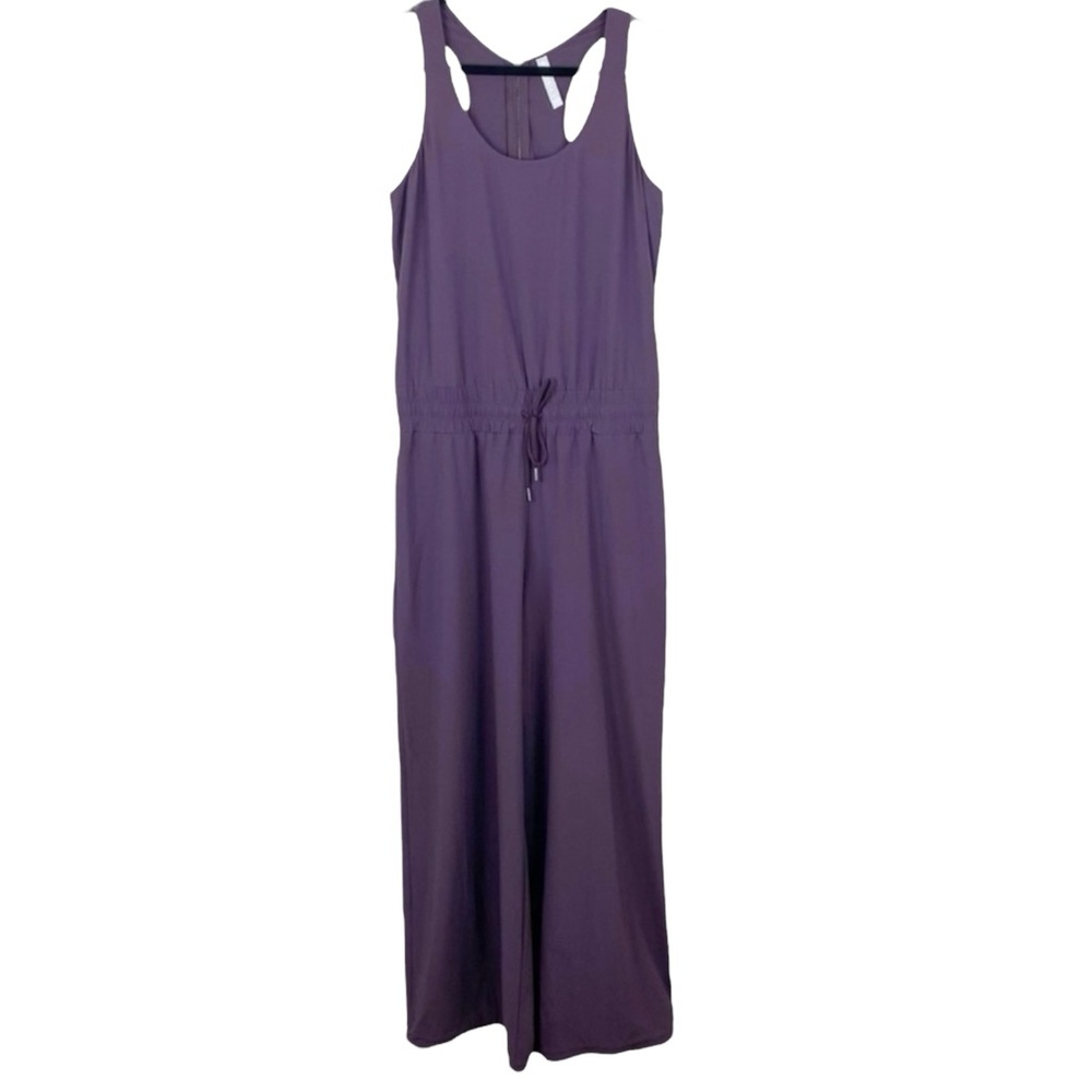 ATHLETA Revive Wide Leg Travel Jumpsuit in Agate (Eggplant) Size 10 -- WOW WOW!! - Picture 4 of 14